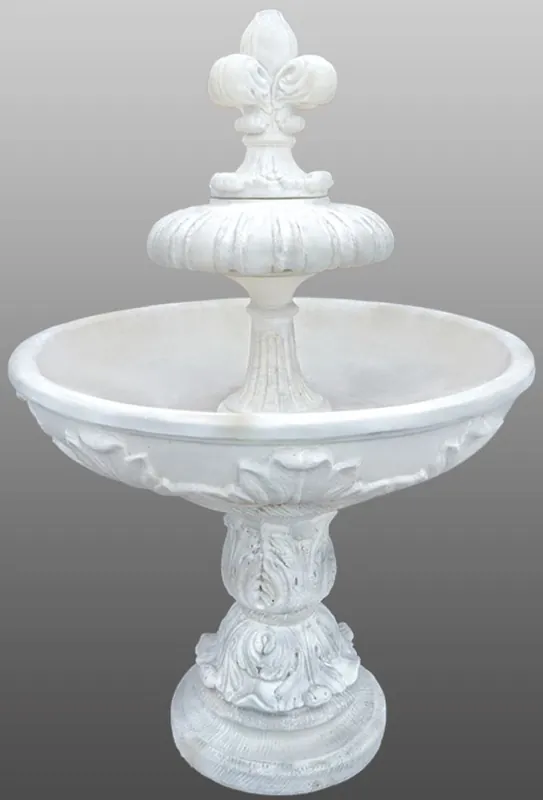 Letzte Chance Casa Padrino Art Nouveau Fountain / Garden Fountain Ø 108 x H. 156 cm - Decorative Artificial Stone Fountain