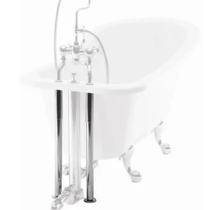 Finale Aktion 2 decoration pipes chrome for nostalgia bath natural stone freestanding 1700mm BCha