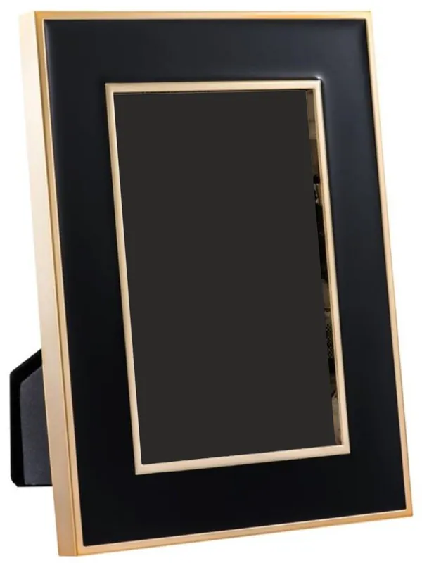 Top-Angebot Casa Padrino Table Picture Frame Set of 6 Black / Gold 15 x H. 21 cm - Luxury Decoration Accessories