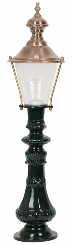 Direkt Vom Hersteller Casa Padrino Art Nouveau Garden Lantern Green / Copper Ø 19 x H. 80 cm - Weatherproof Garden Terraces Outdoor Light