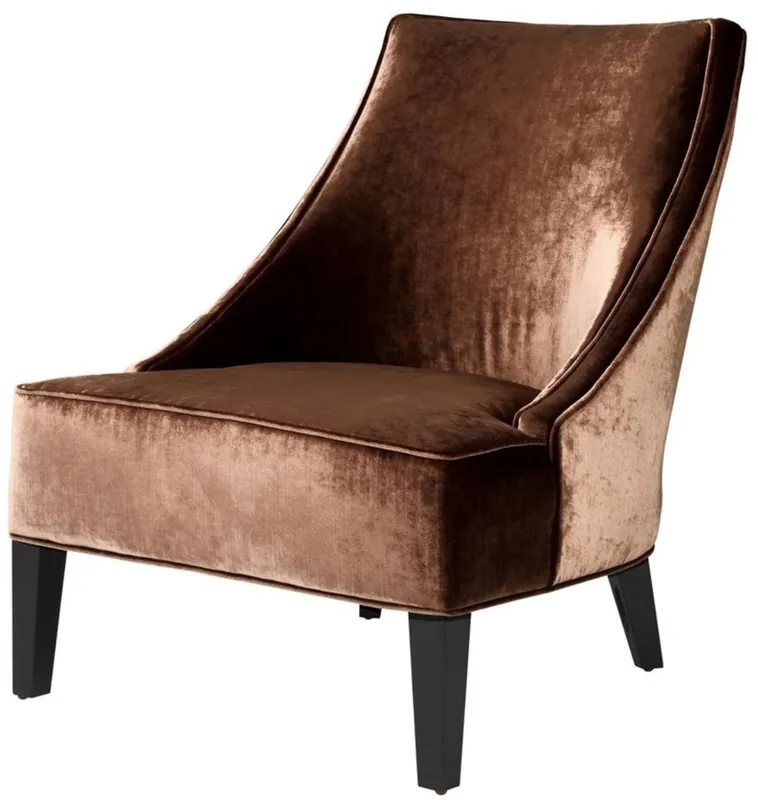 Sonderaktion Casa Padrino Luxury Armchair Aegean Orange / Black 70 x 88 x H. 85 cm - Hotel Furniture