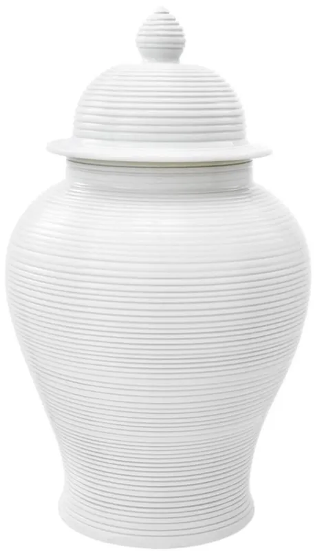 Casa Padrino luxury porcelain jar with lid white Ø 40 x H. 65 cm - Hotel & Restaurant Decoration Must-Have
