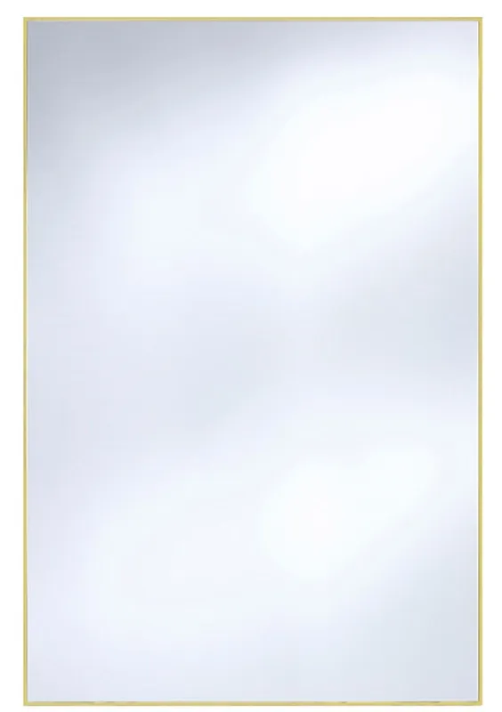 Casa Padrino wall mirror with matt gold aluminum frame 80 x H. 120 cm - Luxury Mirror Neue Ware