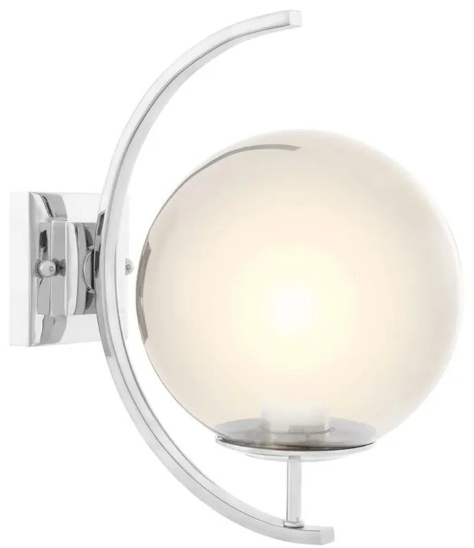 Casa Padrino designer living room wall light silver 20 x 30 x H. 32 cm - Designer Furniture Neuheit