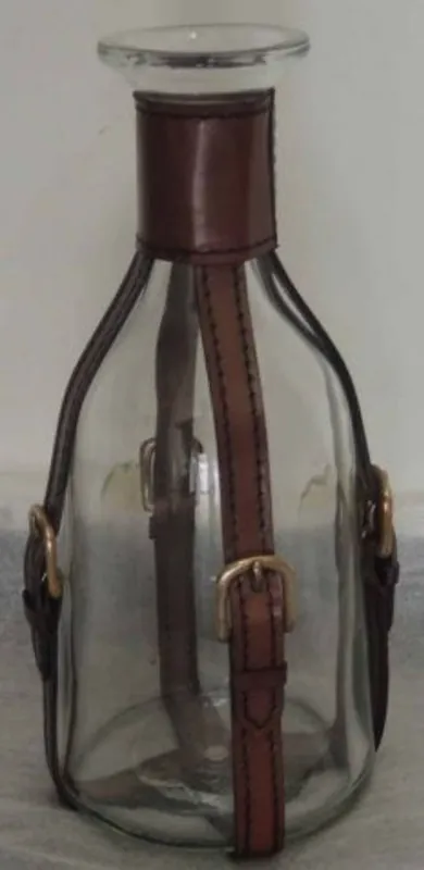 Casa Padrino Luxury Glass Decanter / Wine Decanter Cognac Brown Ø 11 x H. 26 cm - Luxury Collection Mega-Angebot