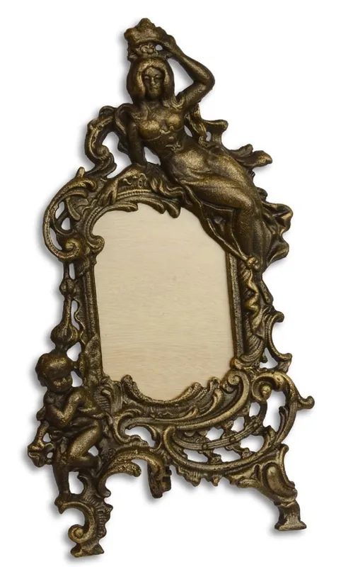Casa Padrino Baroque Table Frame Antique Brass 19.5 x 9.6 x H. 33.3 cm - Cast Iron Picture Frame Preiswert