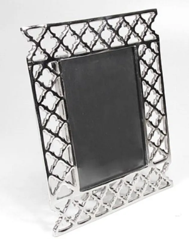 Casa Padrino designer brass picture frame silver 22 x 5 x H. 27.5 cm - Luxury Decoration Accessories Schnäppchen