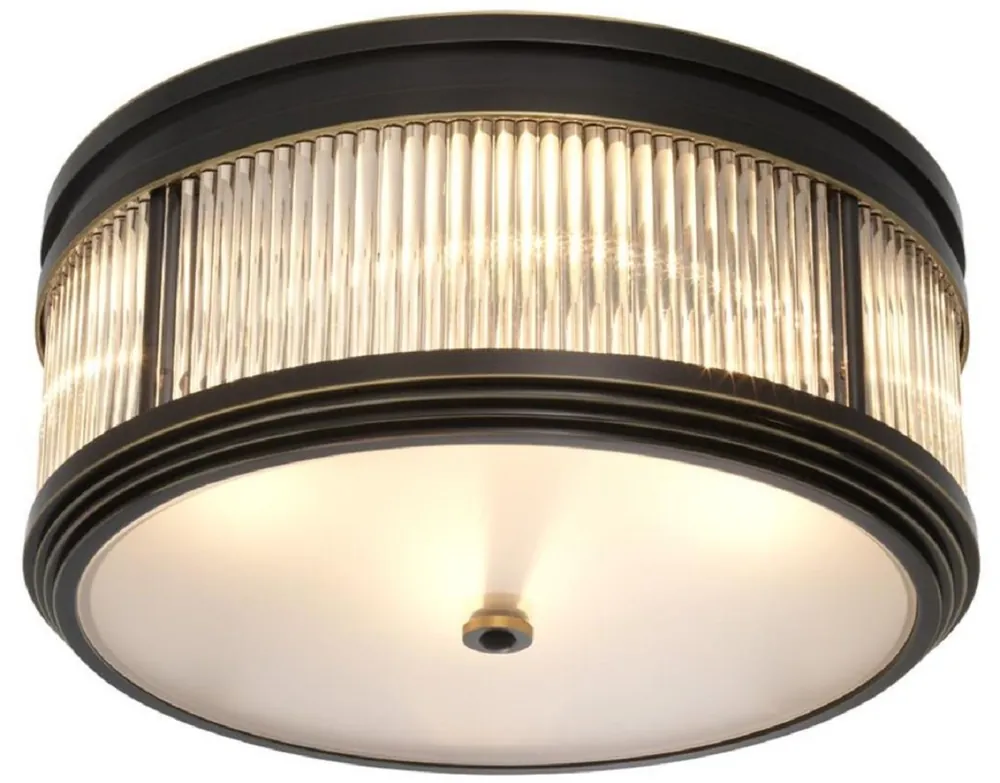 Must-Have Casa Padrino luxury ceiling light bronze / white Ø 40.5 x H. 18.5 cm - Luxury Quality