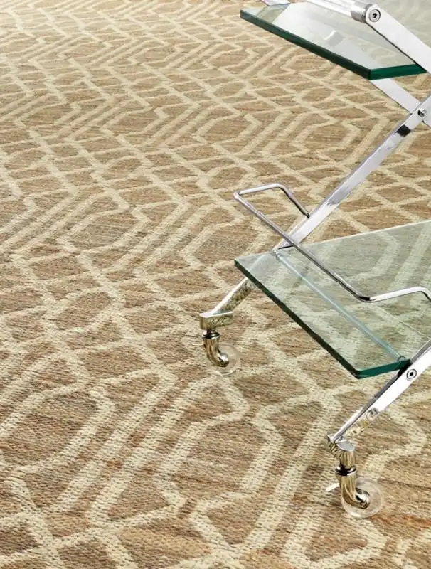 Casa Padrino luxury living room carpet natural 300 x 400 cm - Luxury Jute Carpet Must-Have