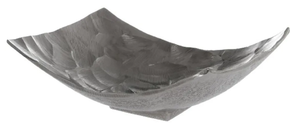 Letzte Chance Casa Padrino luxury metal fruit bowl silver 28 x 21 x H. 10 cm - Luxury Decorative Bowl