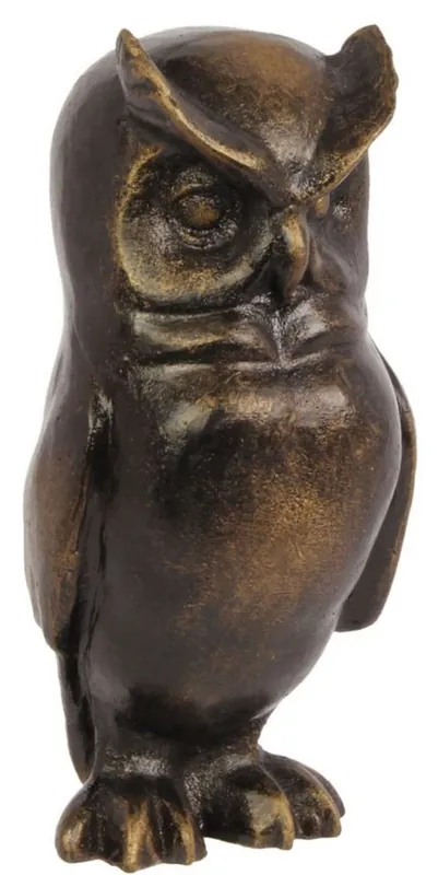 Casa Padrino luxury bronze figure owl bronze 7.9 x 7.8 x H. 16.6 cm - Bronze Sculpture Neuheit