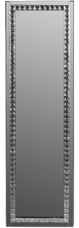 Casa Padrino luxury jewelry cabinet with mirror door silver / black 35 x 9 x H. 120 cm - Luxury Collection Neu Im Sortiment