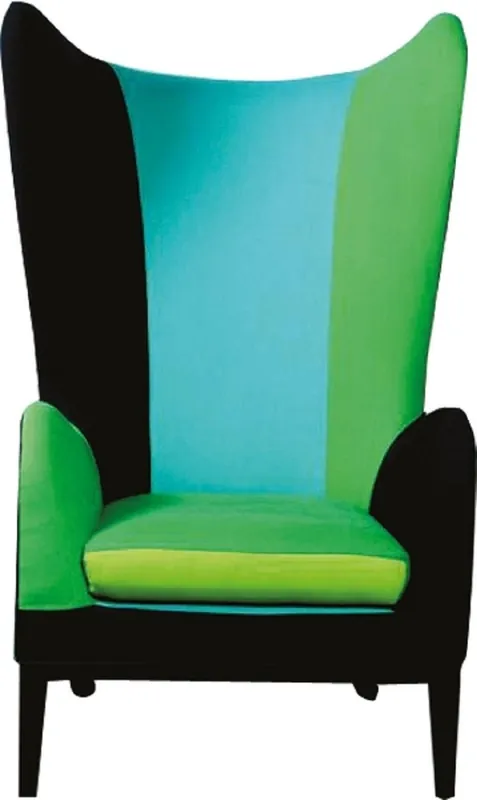 Casa Padrino luxury ears armchair black / turquoise / green 80 x 79 x H. 131 cm - Designer Living Room Furniture Preiswert
