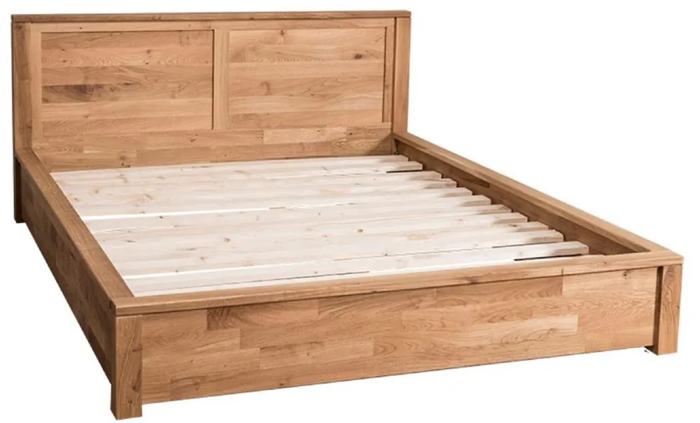 Sonderaktion Casa Padrino country style oak wood bed natural 180 x 200 cm - Bedroom Furniture in Country Style