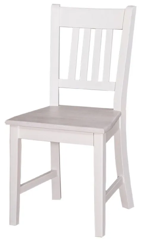 Garantierte Lieferung Casa Padrino Country Style Dining Chair White 47 x 39 x H. 92 cm - Solid Wood Kitchen Chair in Country Style