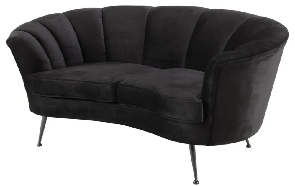 Kracherpreis Casa Padrino Designer Sofa Black / Dark Bronze 164 x 74 x H. 73 cm - Luxury Collection
