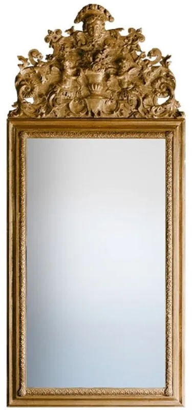 Kracherpreis Casa Padrino Baroque Mirror Gold 93 x H. 207 cm - Magnificent Handmade Wall Mirror with Beautiful Decorations