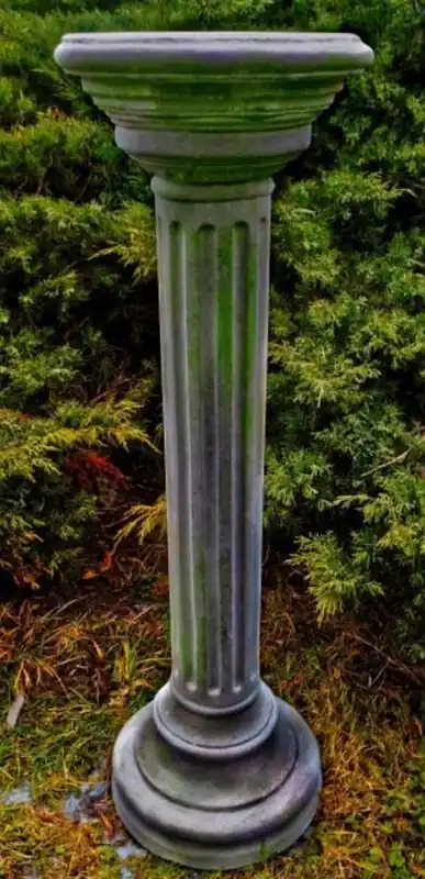 Sichere Zahlung Casa Padrino Baroque Garden Deco Column Gray Ø 27 x H. 85 cm - Magnificent Round Baroque Garden Column