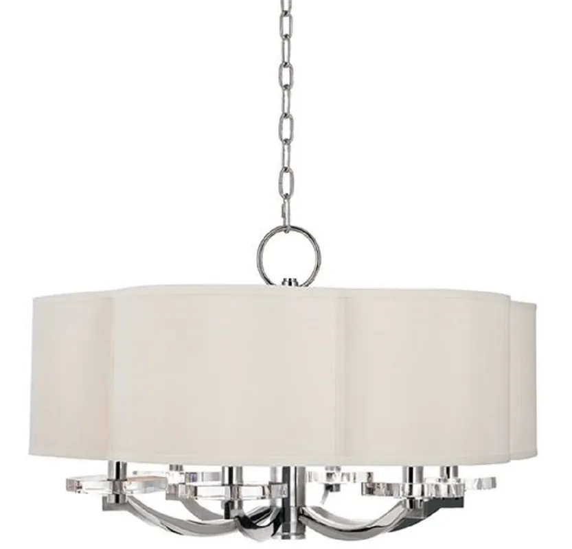 Casa Padrino luxury chandelier in shamrock shape silver / cream Ø 66 x H. 39.4 cm - Luxury Quality Bestpreis