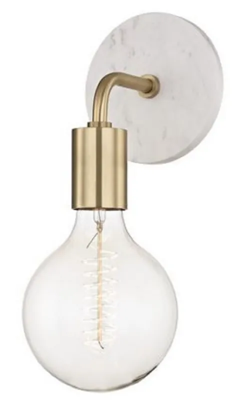 Casa Padrino Luxury Wall Sconce Antique Brass / White 12.7 x 16.5 x H. 33 cm - Hotel & Restaurant Wall Lamp Sofort Bestellen