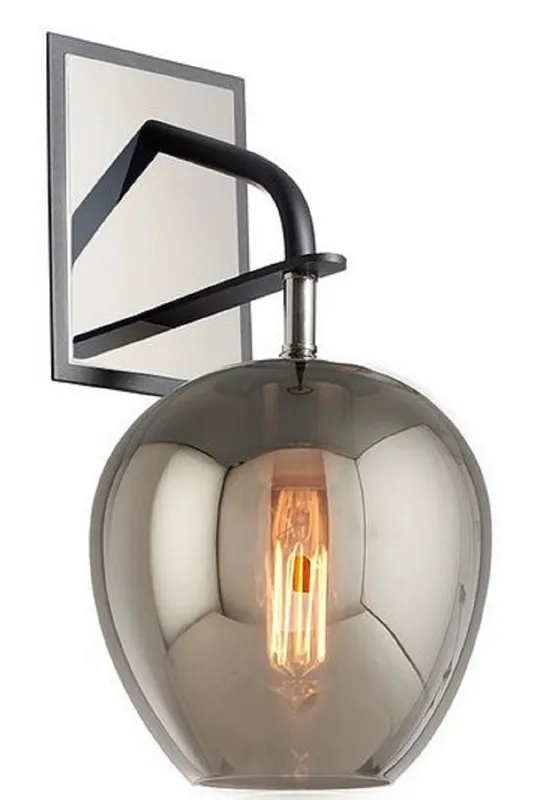 Finale Aktion Casa Padrino luxury wall sconce black / silver / gray 17.8 x 22.9 x H. 40 cm - Luxury Quality