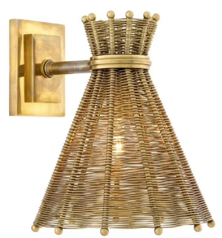 Sonderangebot Casa Padrino luxury wall sconce vintage brass 21 x 25 x H. 25.5 cm - Hotel & Restaurant Wall Lamp