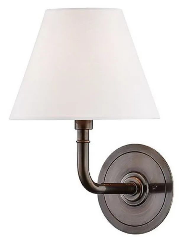 Günstig Casa Padrino Luxury Wall Lamp Bronze / White 20.3 x 24.1 x H. 28.6 cm - Hotel & Restaurant Wall Lamp