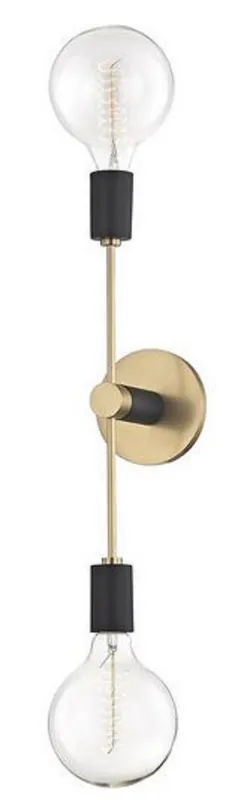 Begrenztes Angebot Casa Padrino Double Wall Lamp Antique Brass / Black 12.1 x 12.7 x H. 45.7 cm - Luxury Wall Lamp