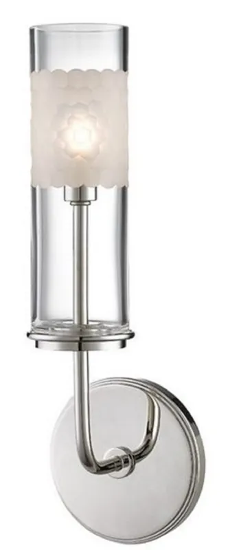 Casa Padrino Luxury LED Wall Lamp Silver / White 12.7 x 9.5 x H. 36.2 cm - Luxury Quality Geprüft