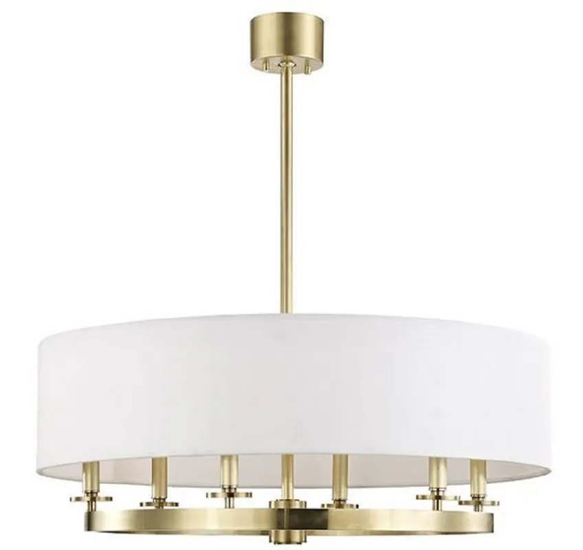 Casa Padrino luxury pendant lamp antique brass / white Ø 78 x H. 30.5 cm - Luxury Collection Schneller Versand