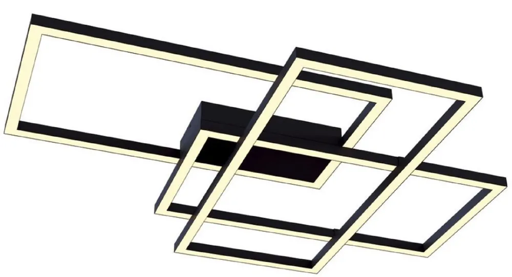Top-Angebot Casa Padrino Designer LED Ceiling Lamp Black 78 x 68 x H. 8 cm - Luxury Collection