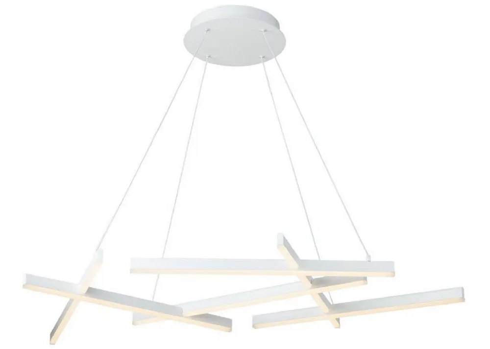 Garantierte Lieferung Casa Padrino Designer LED Hanging Lamp White 101 x 66 x H. 5.5 cm - Luxury Collection