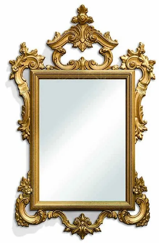 Finale Aktion Casa Padrino Luxus Barock Spiegel Gold H. 130 cm - Made in Italy