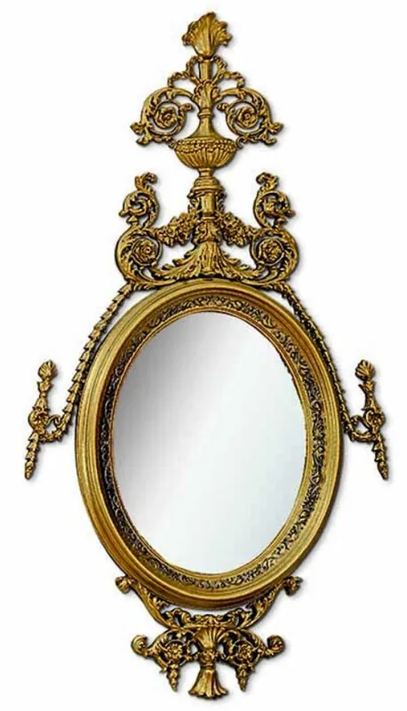 Neu Im Sortiment Casa Padrino Luxus Barock Spiegel Gold H. 207 cm - Made in Italy