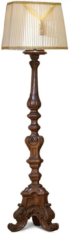Preiswert Casa Padrino Luxus Barock Stehleuchte Dunkelbraun H. 175 cm - Made in Italy