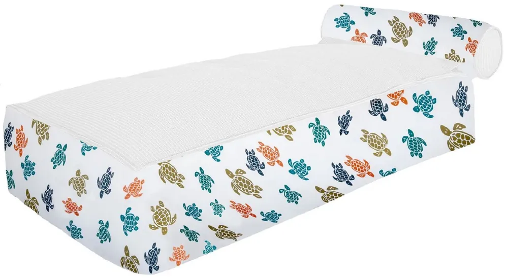 Casa Padrino Luxus Wasserliege mit Kopfstütze Weiß / Bunt 180 cm Bestseller