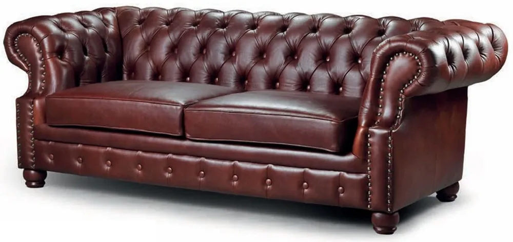 Casa Padrino Luxus Chesterfield Echtleder 2er Sofa Dunkelbraun 167 cm Wochenendangebot