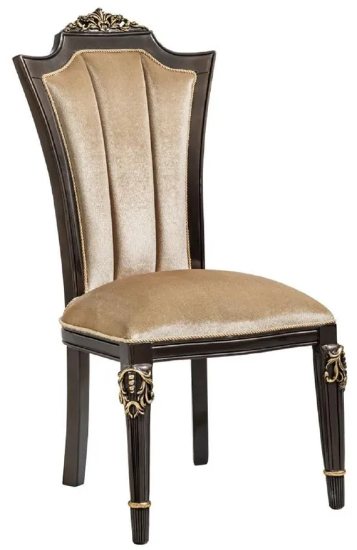 Neue Kollektion Casa Padrino Luxus Barock Esszimmer Stuhl Hellbraun H. 115 cm - Barock Möbel