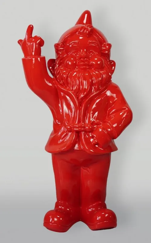 Casa Padrino XXL Deko Skulptur Gartenzwerg Rot H. 170 cm Mega-Angebot