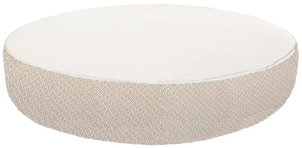 Casa Padrino Luxus Gartenliege - Poolliege Weiß / Beige Ø 180 cm Sichere Zahlung