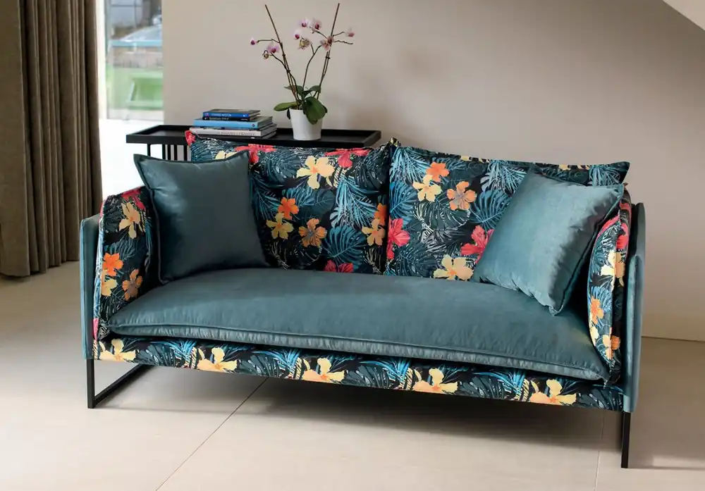 Casa Padrino Luxus Wohnzimmer Sofa mit Blumendesign 180 cm Kracherpreis