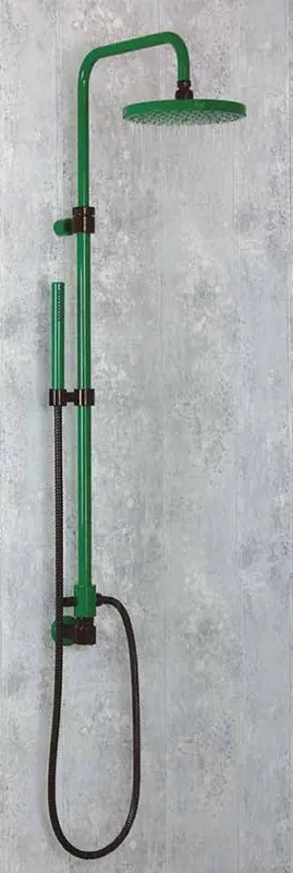 Casa Padrino Luxus Badezimmer Duschgarnitur Grün / Schwarz - Made in Italy Sonderaktion