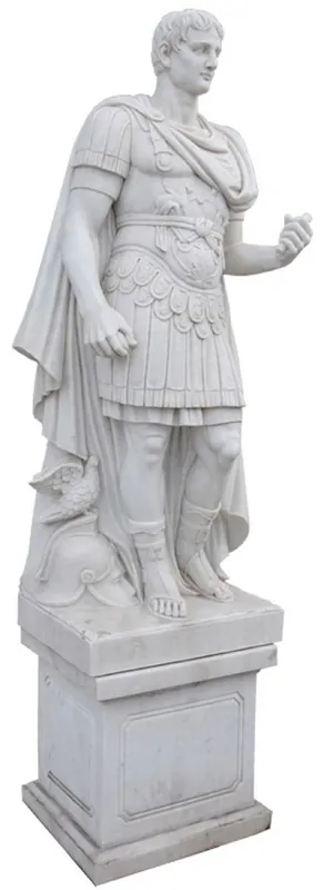Casa Padrino Antik Stil Marmor Skulptur Römer Grau H. 240 cm Markenware
