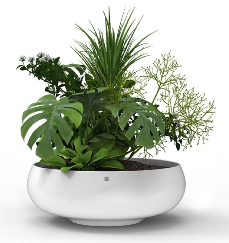 Versand Am Gleichen Tag Casa Padrino Luxus Blumentopf Matt Weiß Ø 94 x H. 31 cm