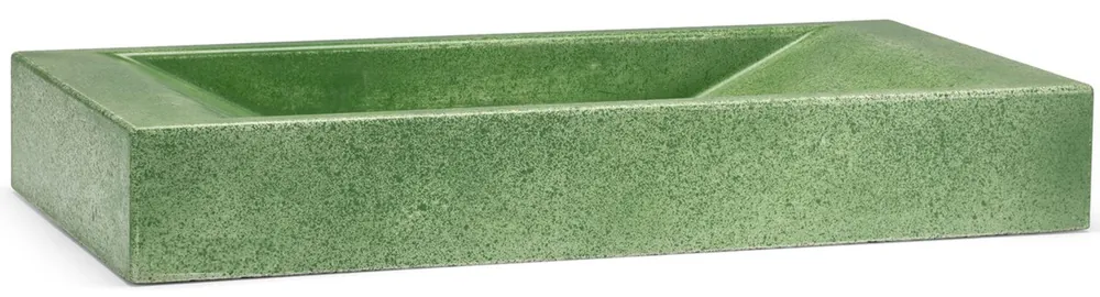 Casa Padrino Luxus Beton Waschbecken Schale Matt Grün 60 cm Neuheit
