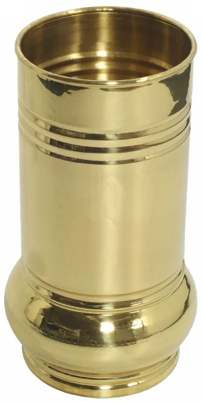 Casa Padrino Luxus Messing Schirmständer Gold Ø 22,5 x H. 47,8 cm - Made in Italy Nur Für Kurze Zeit