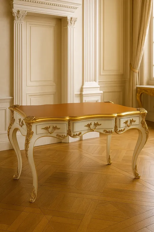 Casa Padrino Barock Sekretär mit 3 Schubladen Weiß / Gold / Braun - Barock Büro Möbel Jetzt Bestellen