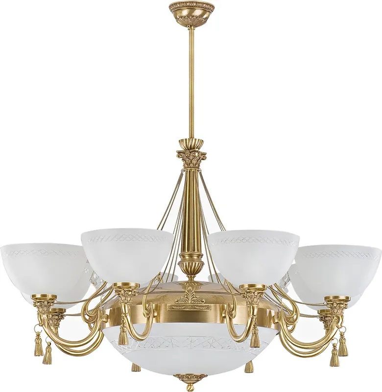 Meistverkauft Casa Padrino Luxus Barock Kristall Kronleuchter Gold / Weiß Ø 95 cm