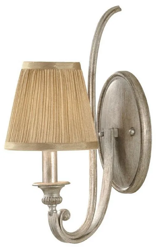 Sofort Bestellen Casa Padrino Barock Wandleuchte Silber / Gold H. 39,1 cm - Wandleuchten im Barockstil