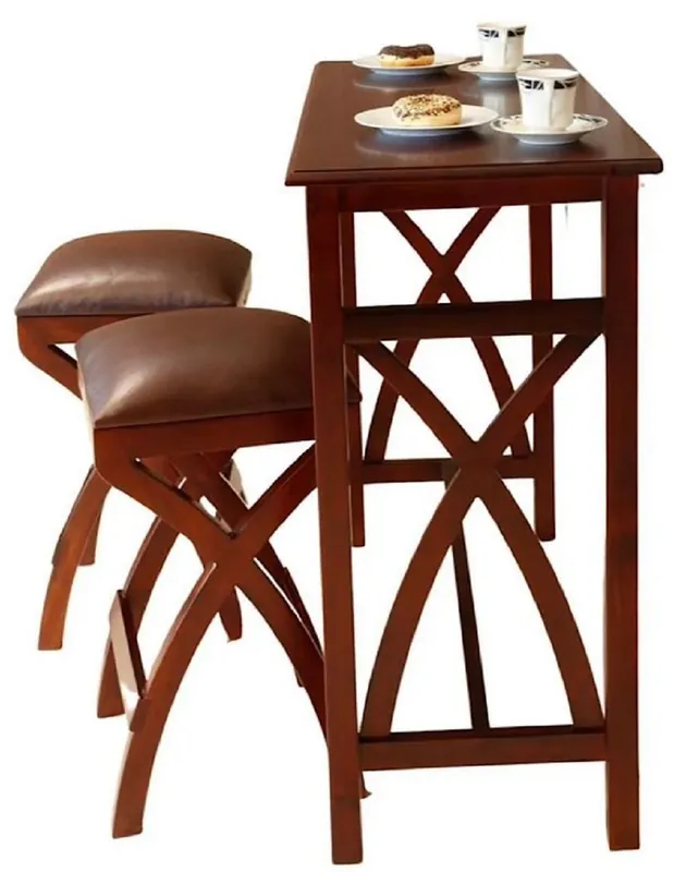 Beliebt Casa Padrino Luxus Mahagoni Frühstückstisch Set Braun - Luxus Mahagoni Möbel